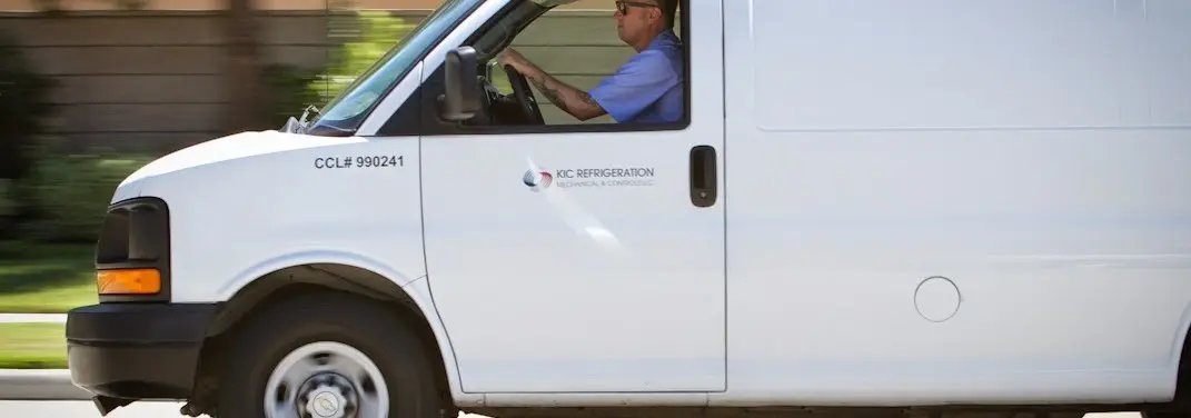 KIC Refrigeration service vehicle serving North Canton area